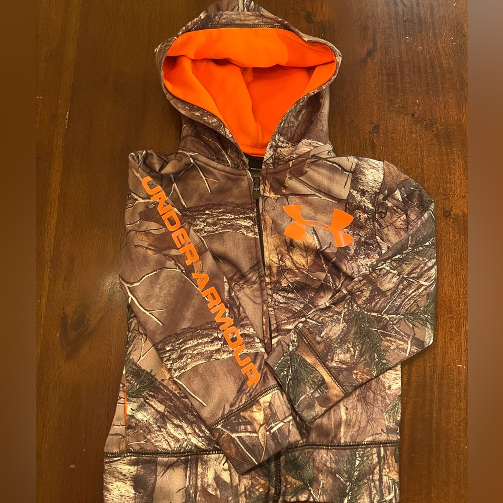 UA Camo Hoodie size 4